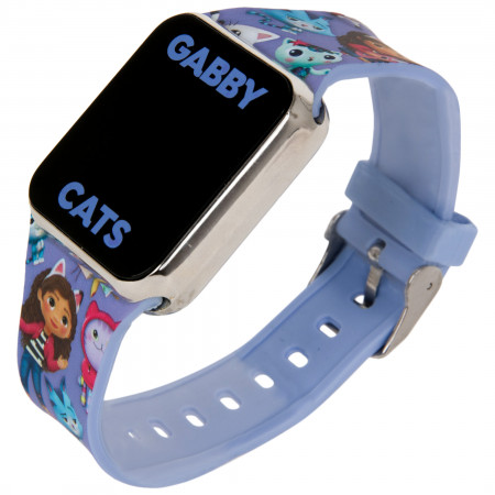 Gabby's Dollhouse Kid's Interchangeable Strap LCD Watch Set